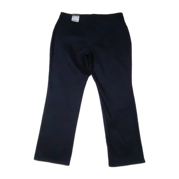 Lee Pants Women's 16 Short Black Straight Leg Effortless Wash Chino Work Casual - Picture 2 of 11